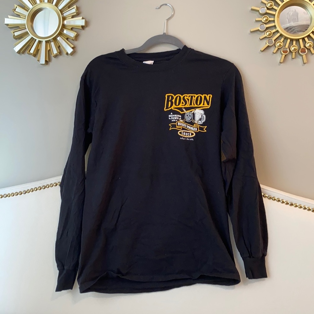 Boston Bruins “A Drinking Town with a Hockey Problem” Long Sleeve